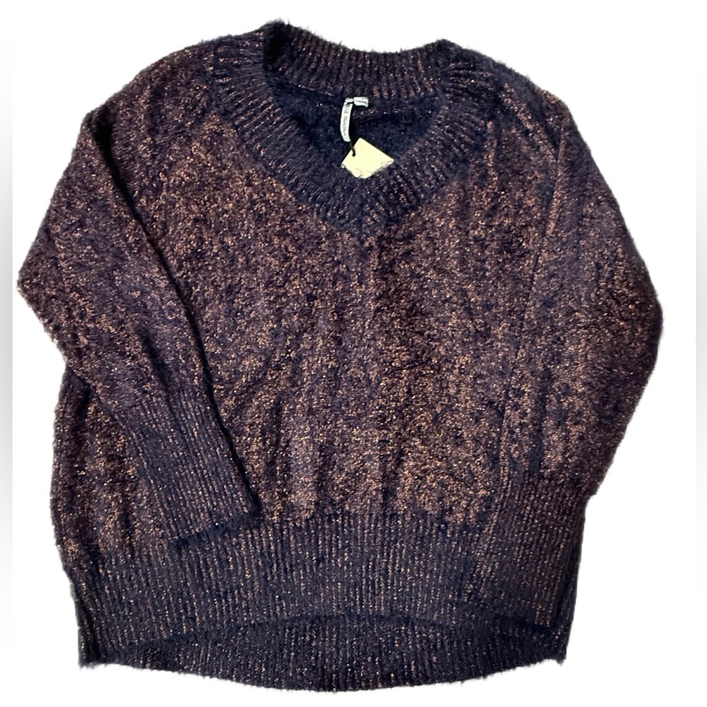 NWT Capsule Metallic Eyelash Sweater, Size 2X